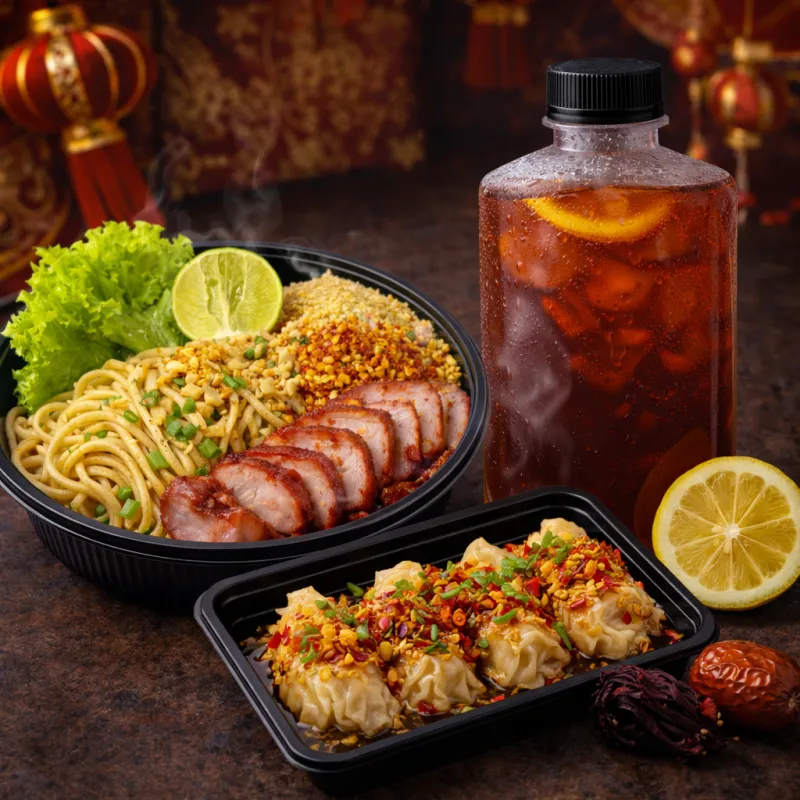 คอมโบ อิ่มคุ้ม3 สายคนรักเจแปน (บะหมี่เกี๊ยว+เกี๊ยวซ่า) ฟรีน้ำดื่มสุขภาพสูตร 1
